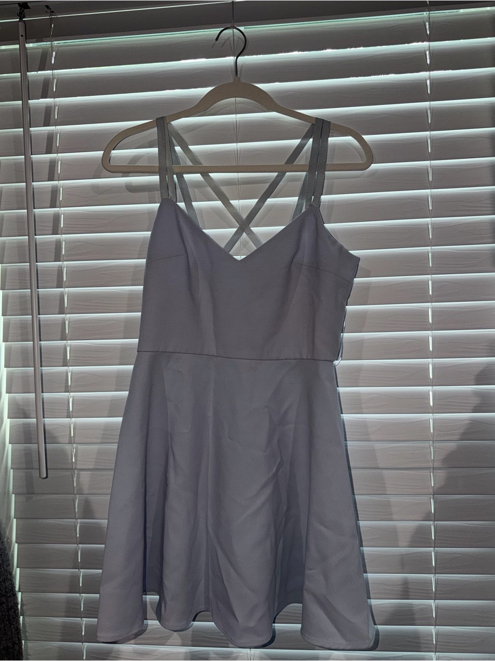 French Connection Lavender Strappy Fit & Flare Dress